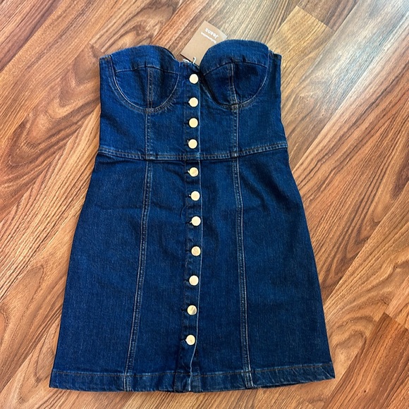 Reformation Nikki Strapless Denim Mini Dress - Picture 6 of 10
